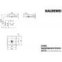 Kaldewei Cono umywalka 50 cm ścienna kwadratowa model 3079 biała 908606003001 zdj.2