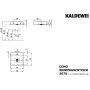 Kaldewei Cono umywalka 50 cm ścienna kwadratowa model 3079 biała 908606013001 zdj.2