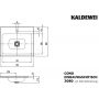 Kaldewei Cono umywalka 60x50 cm wpuszczana prostokątna model 3080 biała 901606013001 zdj.2
