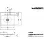 Kaldewei Cono umywalka 60x50 cm wpuszczana prostokątna model 3080 biała 901606033001 zdj.2