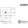 Kaldewei Cono umywalka 90x50 cm wpuszczana prostokątna model 3081 biała 901706003001 zdj.2