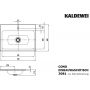 Kaldewei Cono umywalka 90x50 cm wpuszczana prostokątna model 3081 biała 901706013001 zdj.2
