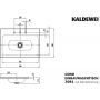 Kaldewei Cono umywalka 90x50 cm wpuszczana prostokątna model 3081 biała 901706033001 zdj.2