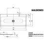 Kaldewei Cono umywalka 120x50 cm wpuszczana prostokątna model 3082 biała 901806043001 zdj.2