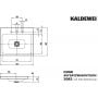 Kaldewei Cono umywalka 60x50 cm nablatowa prostokątna model 3083 biała 901906033001 zdj.2