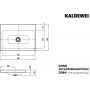 Kaldewei Cono umywalka 90x50 cm nablatowa prostokątna model 3084 biała 902006003001 zdj.2