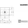 Kaldewei Cono umywalka 60x50 cm nablatowa prostokątna model 3085 biała 902106003001 zdj.2