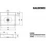 Kaldewei Cono umywalka 60x50 cm nablatowa prostokątna model 3085 biała 902106013001 zdj.2
