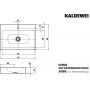 Kaldewei Cono umywalka 90x50 cm nablatowa prostokątna model 3086 biała 902206013001 zdj.2