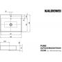 Kaldewei Puro umywalka 46 cm nablatowa kwadratowa model 3156 biała 900606013001 zdj.2