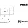 Kaldewei Puro umywalka 60x46 cm nablatowa prostokątna model 3157 biała 900706003001 zdj.2
