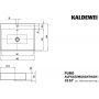 Kaldewei Puro umywalka 60x46 cm nablatowa prostokątna model 3157 biała 900706013001 zdj.2