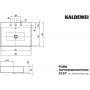 Kaldewei Puro umywalka 60x46 cm nablatowa prostokątna model 3157 biała 900706033001 zdj.2