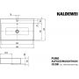 Kaldewei Puro umywalka 90x46 cm nablatowa prostokątna model 3158 biała 900806013001 zdj.2