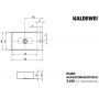 Kaldewei Puro umywalka 55x30 cm nablatowa prostokątna model 3166 biała 906906013001 zdj.2
