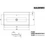 Kaldewei Puro umywalka 120x46 cm wpuszczana prostokątna model 3169 biała 907106003001 zdj.2
