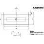 Kaldewei Puro umywalka 120x46 cm wpuszczana prostokątna model 3169 biała 907106013001 zdj.2