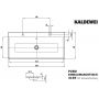 Kaldewei Puro umywalka 120x46 cm wpuszczana prostokątna model 3169-D biała 907106043001 zdj.2