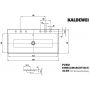 Kaldewei Puro umywalka 120x46 cm wpuszczana prostokątna model 3169-D biała 907106053001 zdj.2