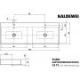 Kaldewei Puro umywalka 130x46 cm nablatowa prostokątna model 3171 biała 907206043001 zdj.2