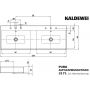 Kaldewei Puro umywalka 130x46 cm nablatowa prostokątna model 3171 biała 907206053001 zdj.2