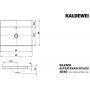 Kaldewei Silenio umywalka 60x46 cm nablatowa prostokątna model 3040 biała 903906313001 zdj.2