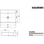 Kaldewei Silenio umywalka 60x46 cm nablatowa prostokątna model 3042 biała 904106003001 zdj.2