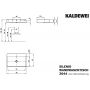 Kaldewei Silenio umywalka 60x46 cm ścienna prostokątna model 3044 biała 904306003001 zdj.2