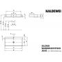 Kaldewei Silenio umywalka 90x46 cm ścienna prostokątna model 3045 biała 904406013001 zdj.2