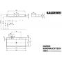 Kaldewei Silenio umywalka 120x46 cm ścienna prostokątna model 3046-D biała 904506053001 zdj.2