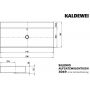 Kaldewei Silenio umywalka 120x46 cm nablatowa prostokątna model 3049-D biała 906406313001 zdj.2