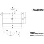 Kaldewei Silenio umywalka 90x46 cm wpuszczana prostokątna model 3038 biała 907806033001 zdj.2