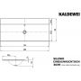 Kaldewei Silenio umywalka 120x46 cm wpuszczana prostokątna model 3039 biała 907906313001 zdj.2