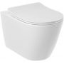 Kludi Resa R miska WC wisząca bez kołnierza ze spłukiwaniem wirowym biały połysk 23WCW0243 zdj.1