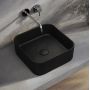 Kronenbach Cube Black Edition umywalka 38,5x38,5 cm kwadratowa nablatowa czarny mat KB144380BK zdj.3