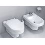 Koło Quattro zestaw miska WC wisząca z deską wolnoopadającą i bidet biały (K65110900, K63100900, K60114000) zdj.1