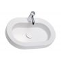 Koło Cocktail umywalka 65x42 cm nablatowa owalna Reflex biała L31665900 zdj.1