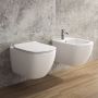 Zestaw Ideal Standard Tesi miska WC wisząca z deską wolnoopadającą biały (T007901,T352701)