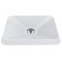 Miraggio Albena Matt umywalka 44x31 cm prostokątna wpuszczana biały mat 0000156 zdj.3