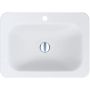 Miraggio California Matt umywalka 61,4x45,6 cm prostokątna wpuszczana biały mat 0000159 zdj.1