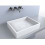 Miraggio Capri umywalka 49x39 cm nablatowa prostokątna biały połysk 0000160 zdj.5