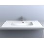 Miraggio Della umywalka 100x45 cm wpuszczana prostokątna biała 0000166 zdj.6