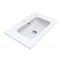 Miraggio Della Matt umywalka 70x45 cm prostokątna wpuszczana biały mat 0000179 zdj.3