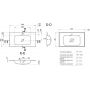 Miraggio Della umywalka 80x45 cm wpuszczana prostokątna biały połysk 0000180 zdj.2