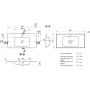 Miraggio Della umywalka 90x45 cm wpuszczana prostokątna biały połysk 0000182 zdj.2