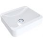 Miraggio Geneva umywalka 45,5x39,5 cm nablatowa prostokątna biały połysk 0000201 zdj.1