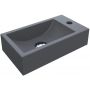 Miraggio Faro L Mirastone umywalka 40,8x22,7 cm prostokątna nablatowa szary mat 0000403 zdj.1