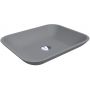 Miraggio Marteen Mirastone umywalka 49,9x40,1 cm prostokątna nablatowa szary mat 0000428 zdj.1