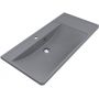 Miraggio Sacramento Mirastone umywalka 100,1x48,1 cm prostokątna wpuszczana szary mat 0000437 zdj.1