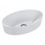 Miraggio Santiago Matt umywalka 50x32 cm owalna wpuszczana biały mat 0000697 zdj.3